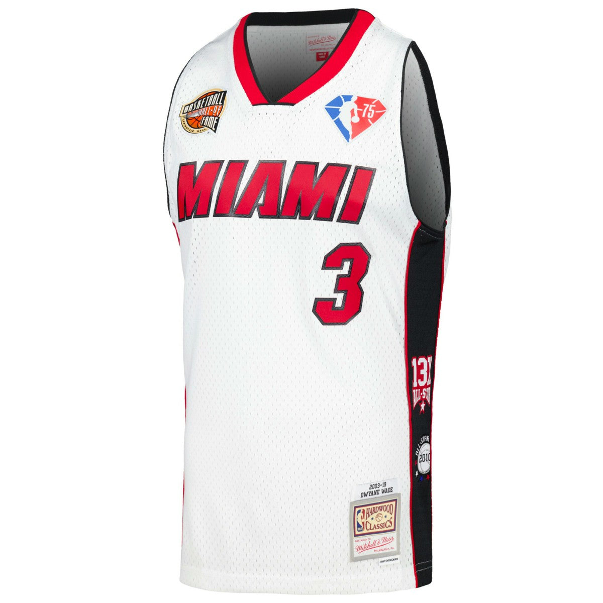 White Dwyane Wade Miami Heat Unisex Hall of Fame Class of 2023 Throwback Swingman Jersey | NBA