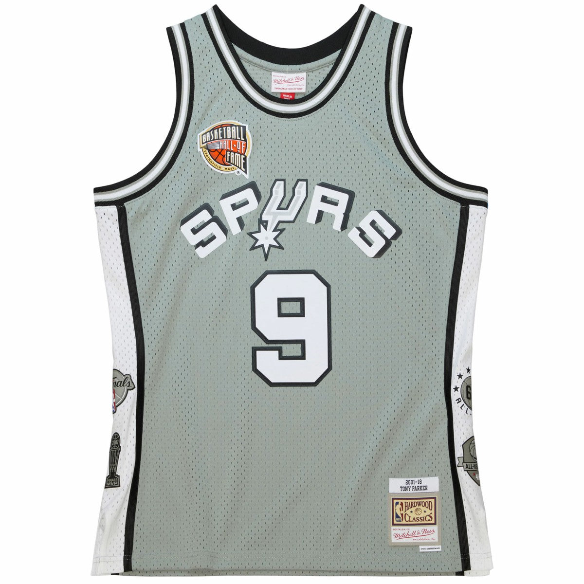 Gray Tony Parker San Antonio Spurs Unisex Hall of Fame Class of 2023 Throwback Swingman Jersey | NBA