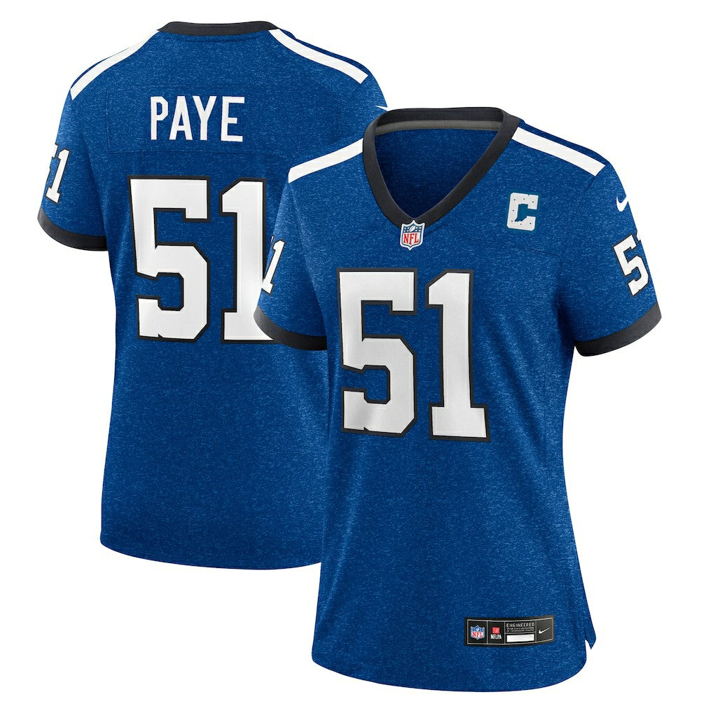 Indianapolis Colts Kwity Paye  Women's Indiana Nights Alternate Game Jersey | NFL Sale