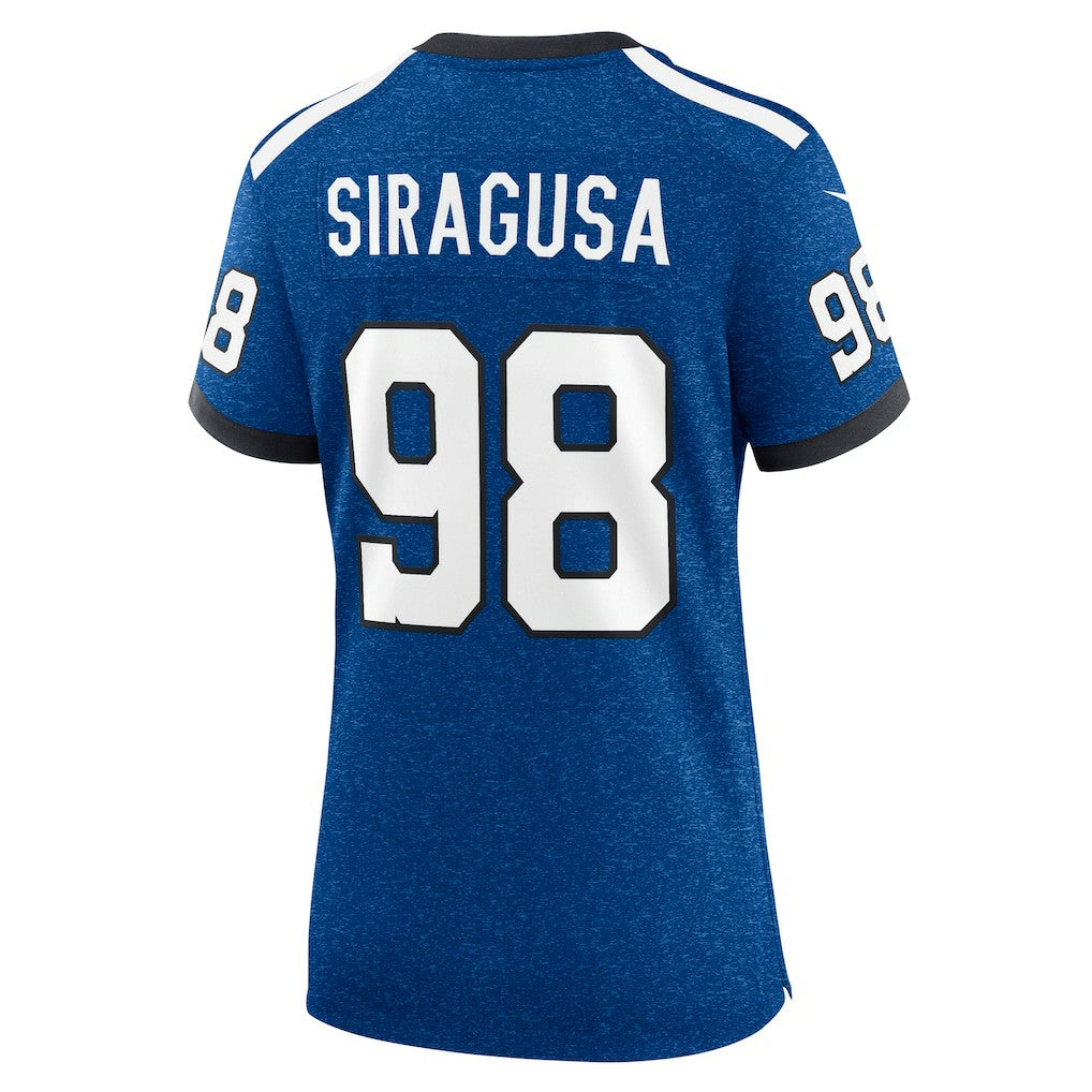 Indianapolis Colts Tony Siragusa  Women's Indiana Nights Alternate Game Jersey | NFL Outlet