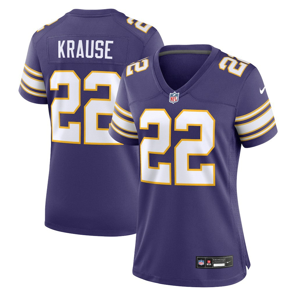 Minnesota Vikings Paul Krause  Women's Classic Retired Player Jersey | NFL Hot