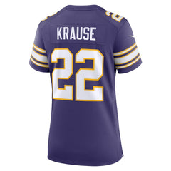 Minnesota Vikings Paul Krause  Women's Classic Retired Player Jersey | NFL Hot