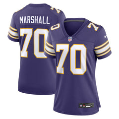 Minnesota Vikings Jim Marshall  Women's Classic Retired Player Jersey | NFL Discount