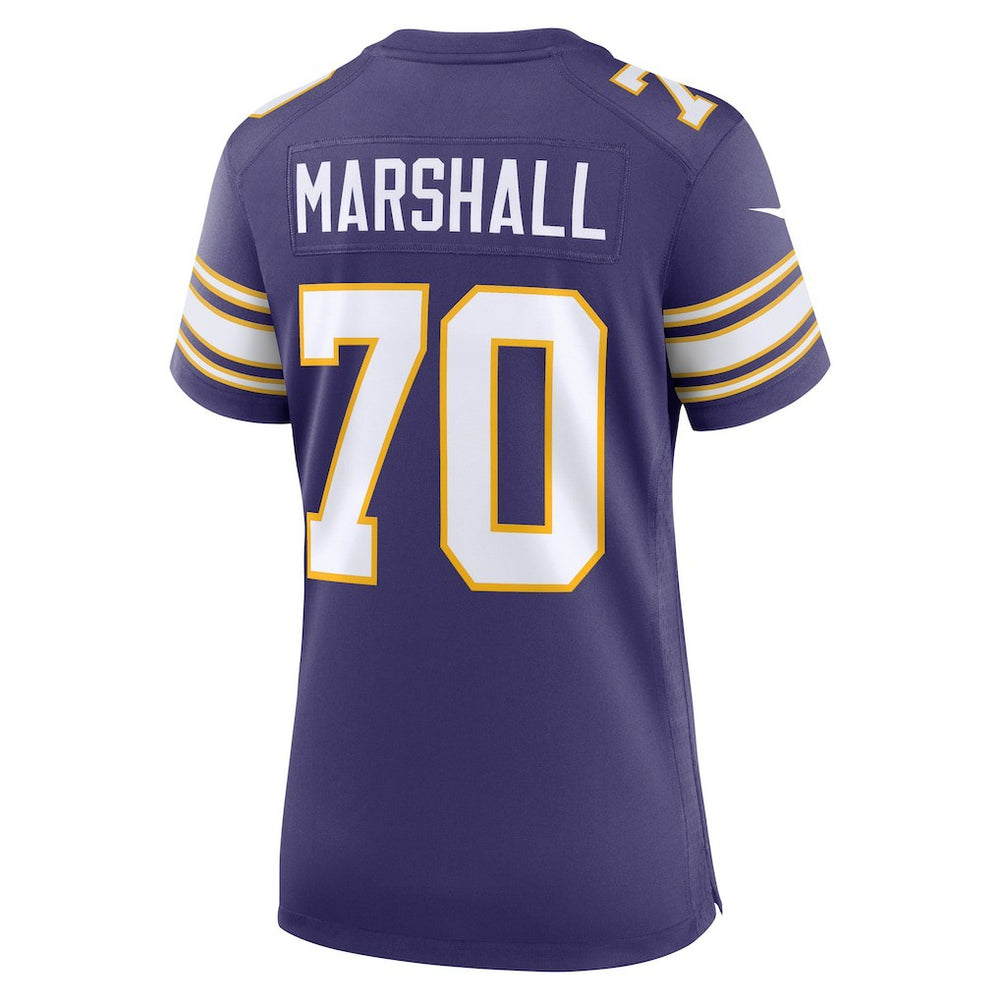 Minnesota Vikings Jim Marshall  Women's Classic Retired Player Jersey | NFL Discount