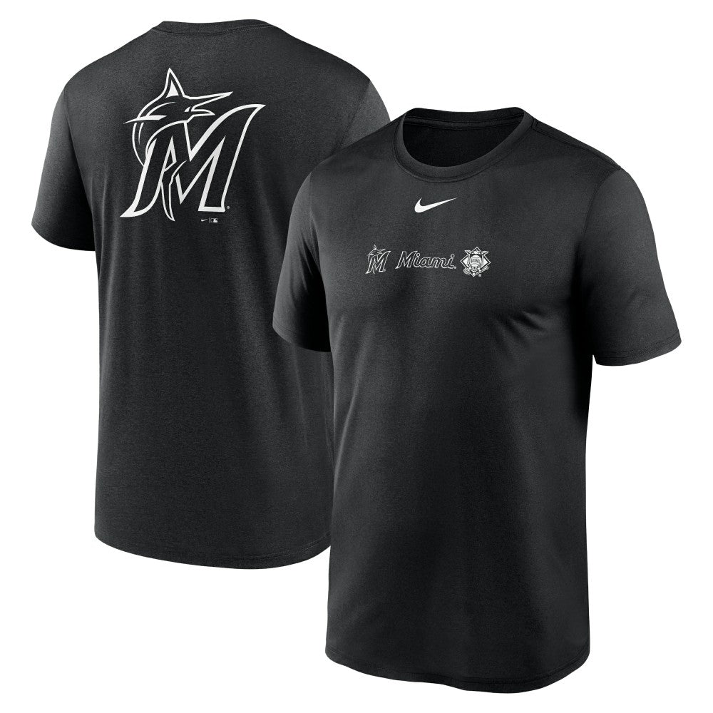 Miami Marlins Nike Fashion Over Shoulder Logo Legend T-Shirt - MLB T-shirts