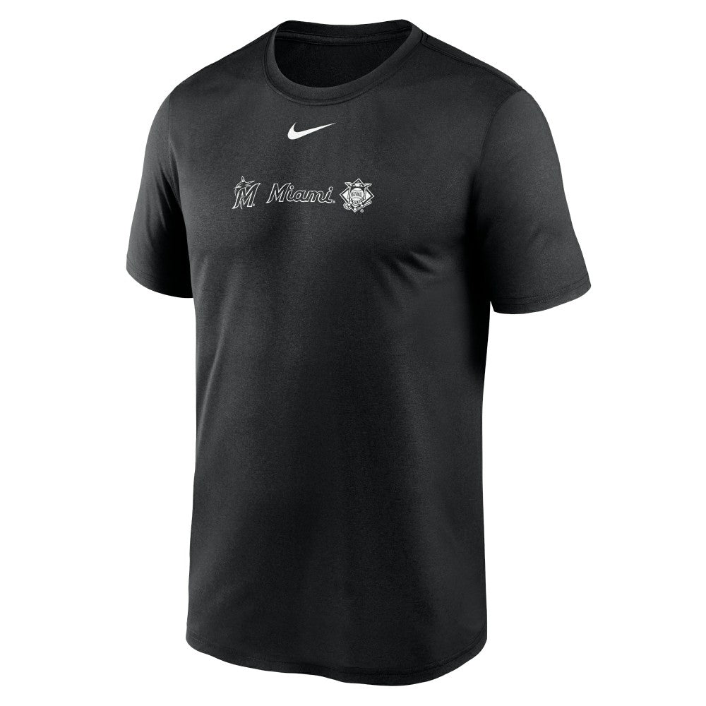 Miami Marlins Nike Fashion Over Shoulder Logo Legend T-Shirt - MLB T-shirts