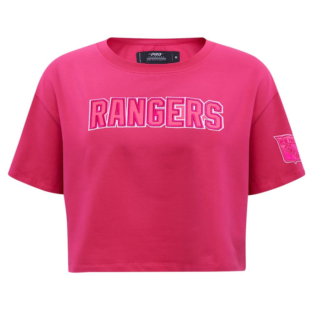New York Rangers Pro Standard Women's Triple Pink Cropped Boxy T-Shirt -  NHL T-shirts
