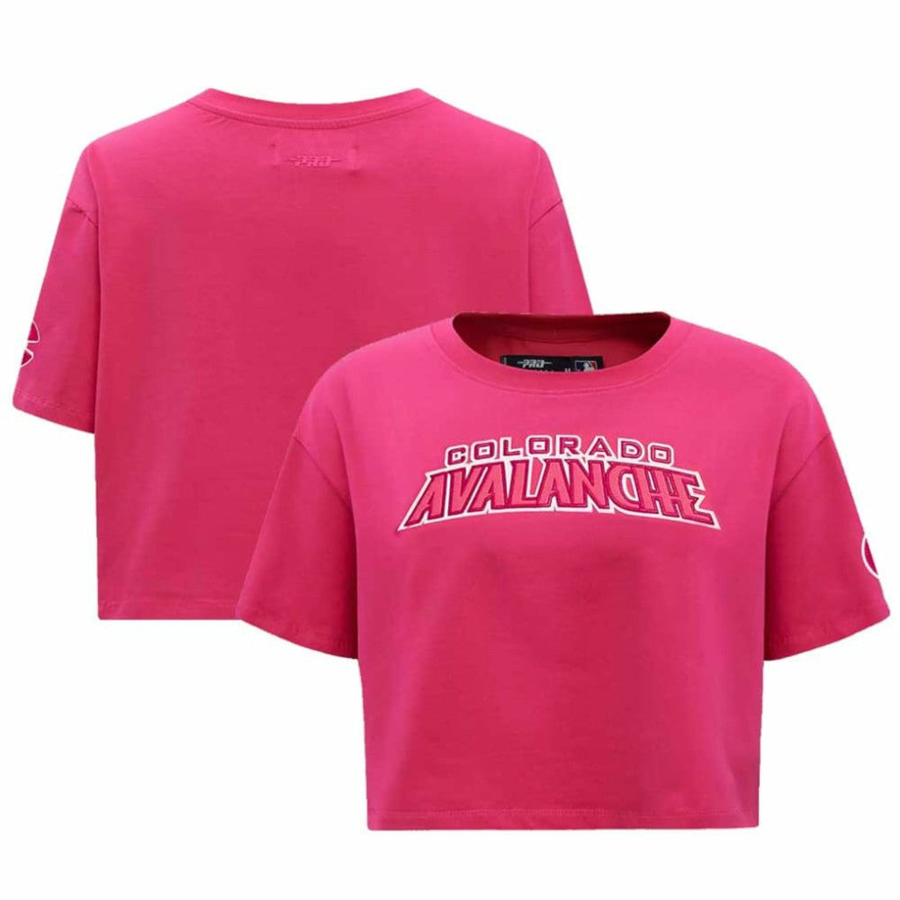 Colorado Avalanche Pro Standard Women's Triple Pink Cropped Boxy T-Shirt -  NHL T-shirts