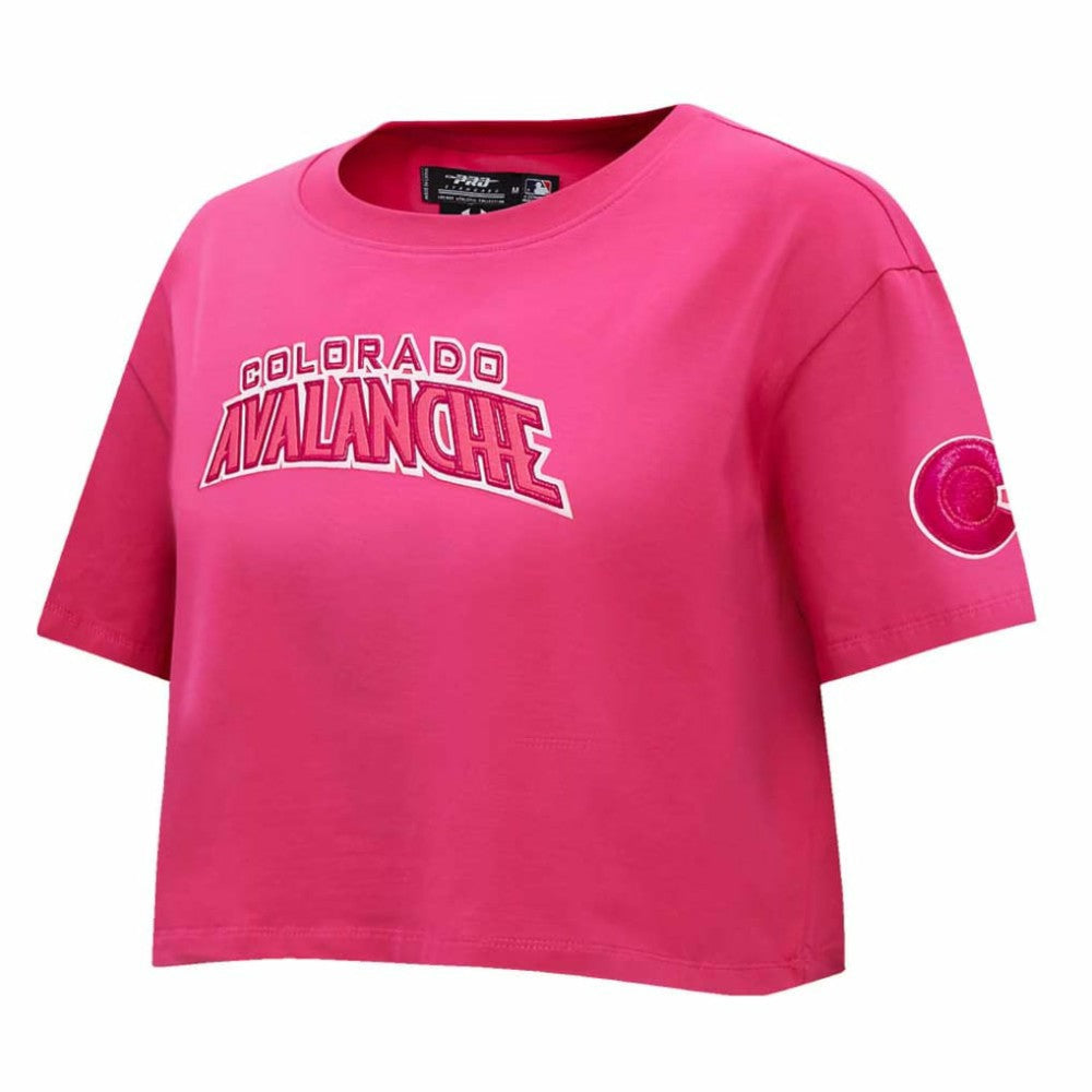 Colorado Avalanche Pro Standard Women's Triple Pink Cropped Boxy T-Shirt -  NHL T-shirts