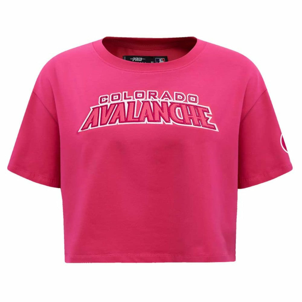 Colorado Avalanche Pro Standard Women's Triple Pink Cropped Boxy T-Shirt -  NHL T-shirts