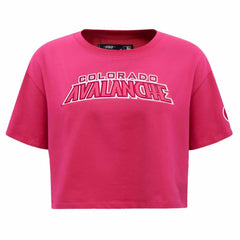 Colorado Avalanche Pro Standard Women's Triple Pink Cropped Boxy T-Shirt -  NHL T-shirts