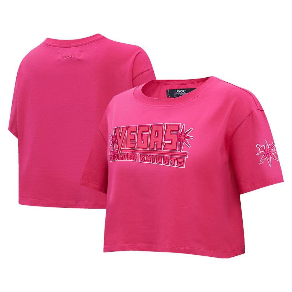 Vegas Golden Knights Pro Standard Women's Triple Pink Cropped Boxy T-Shirt -  NHL T-shirts