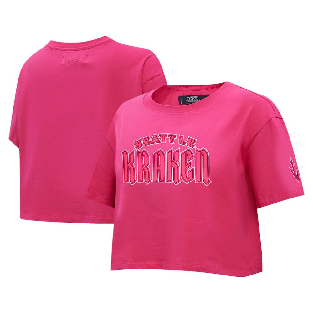 Seattle Kraken Pro Standard Women's Triple Pink Cropped Boxy T-Shirt -  NHL T-shirts