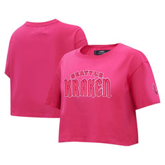 Seattle Kraken Pro Standard Women's Triple Pink Cropped Boxy T-Shirt -  NHL T-shirts