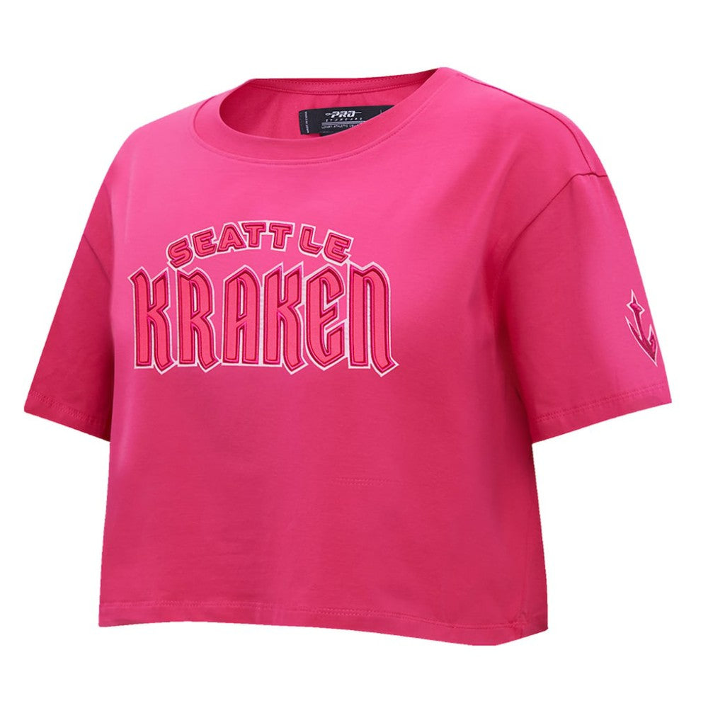 Seattle Kraken Pro Standard Women's Triple Pink Cropped Boxy T-Shirt -  NHL T-shirts