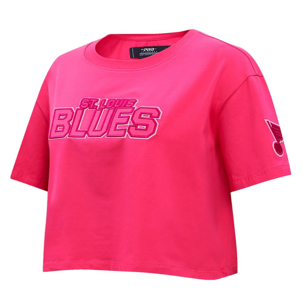 St. Louis Blues Pro Standard Women's Triple Pink Cropped Boxy T-Shirt -  NHL T-shirts