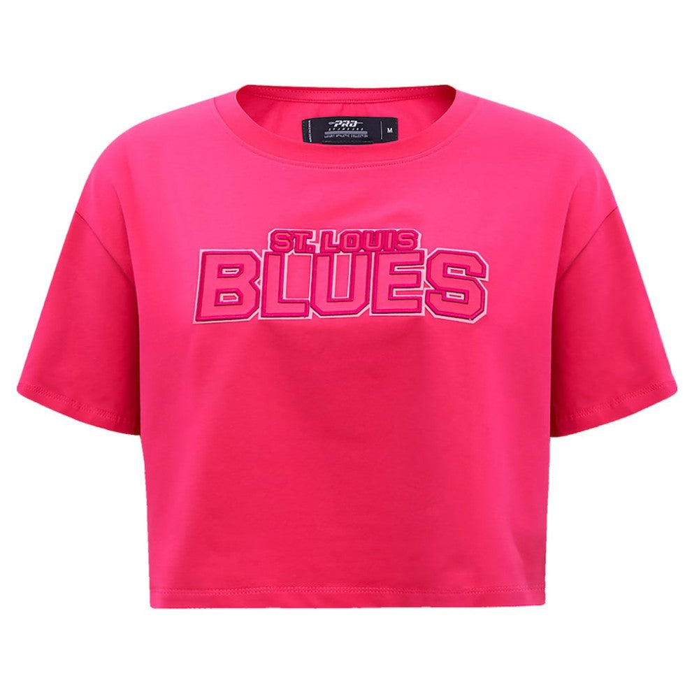 St. Louis Blues Pro Standard Women's Triple Pink Cropped Boxy T-Shirt -  NHL T-shirts