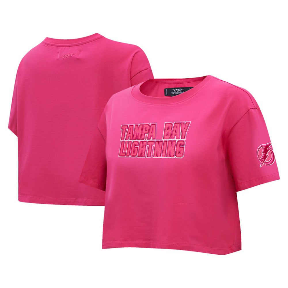 Tampa Bay Lightning Pro Standard Women's Triple Pink Cropped Boxy T-Shirt -  NHL T-shirts