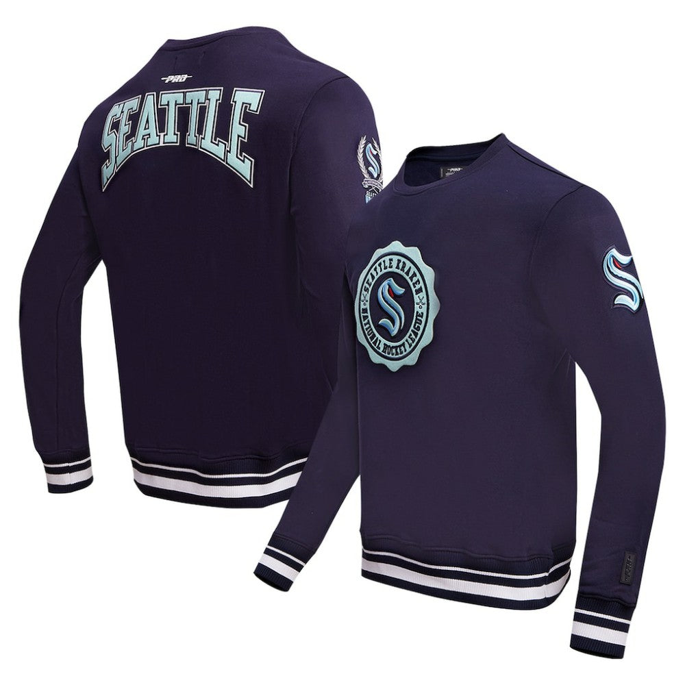 Seattle Kraken Pro Standard Crest Emblem Pullover Sweatshirt -  NHL Sweatshirts