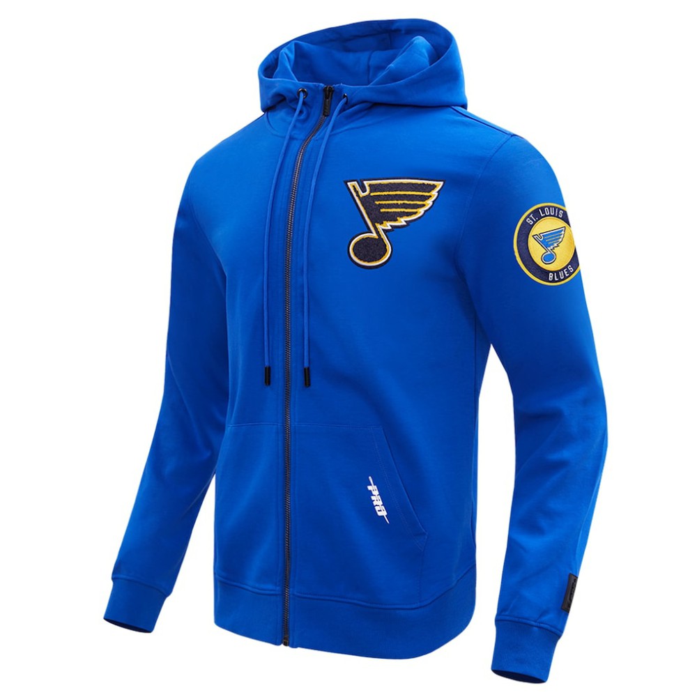 St. Louis Blues Pro Standard Classic Chenille Full-Zip Hoodie Jacket -  NHL Hoodies