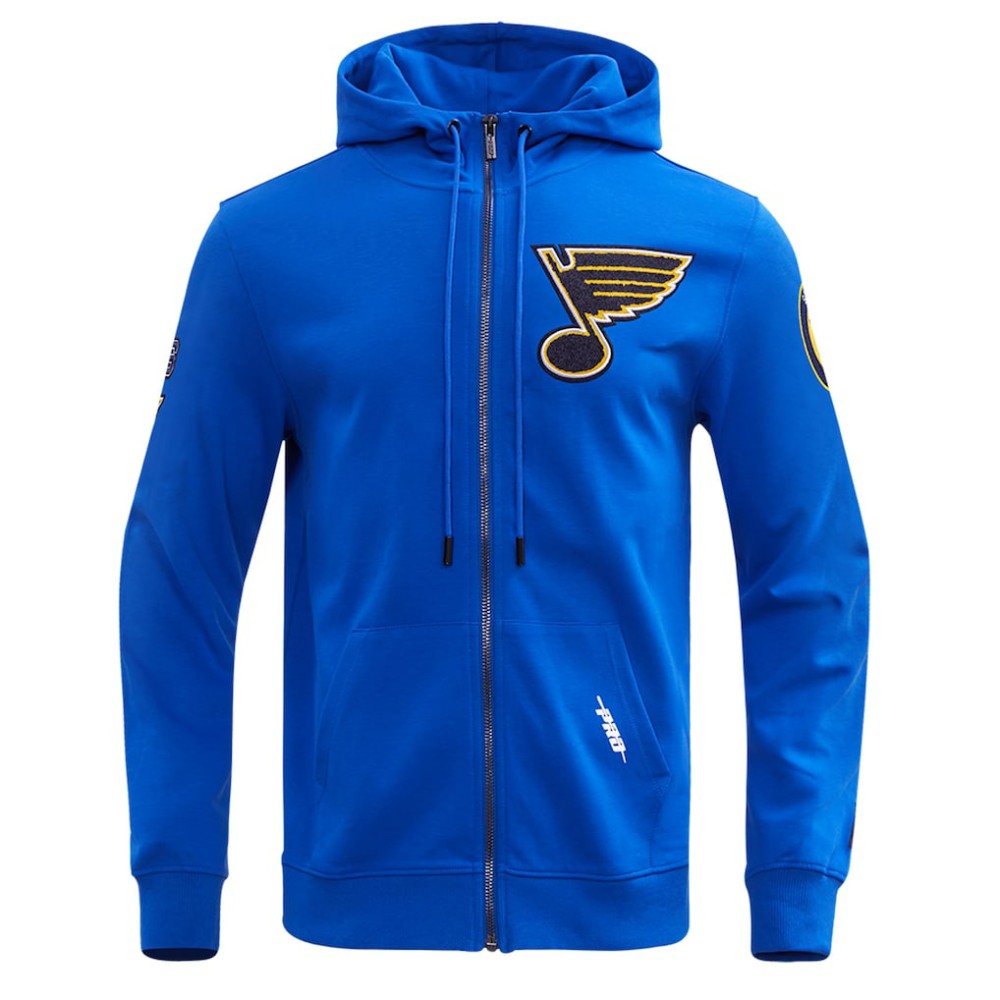 St. Louis Blues Pro Standard Classic Chenille Full-Zip Hoodie Jacket -  NHL Hoodies
