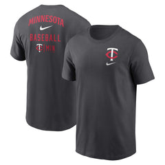 Minnesota Twins Nike Logo Sketch Bar T-Shirt - MLB T-shirts