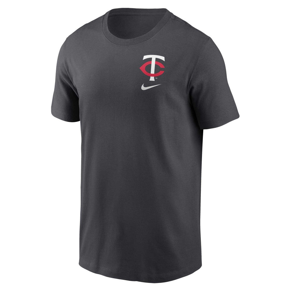 Minnesota Twins Nike Logo Sketch Bar T-Shirt - MLB T-shirts