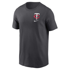 Minnesota Twins Nike Logo Sketch Bar T-Shirt - MLB T-shirts