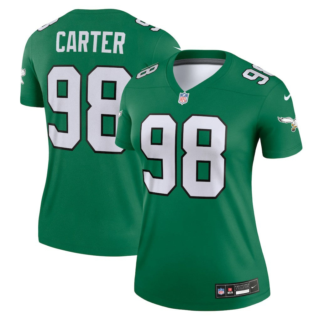 Philadelphia Eagles Jalen Carter  Women's Alternate Legend Player Performance Top | NFL Discount