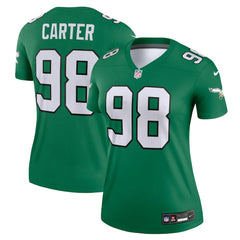 Philadelphia Eagles Jalen Carter  Women's Alternate Legend Player Performance Top | NFL Discount