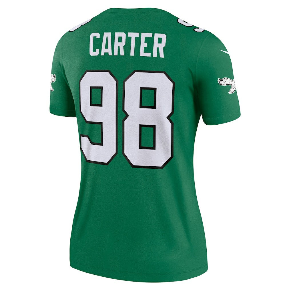 Philadelphia Eagles Jalen Carter  Women's Alternate Legend Player Performance Top | NFL Discount