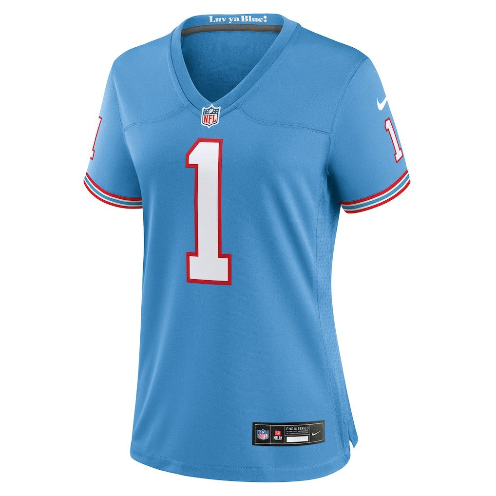 Tennessee Titans Warren Moon  Women's Oilers Throwback Retired Player Game Jersey | NFL On sale