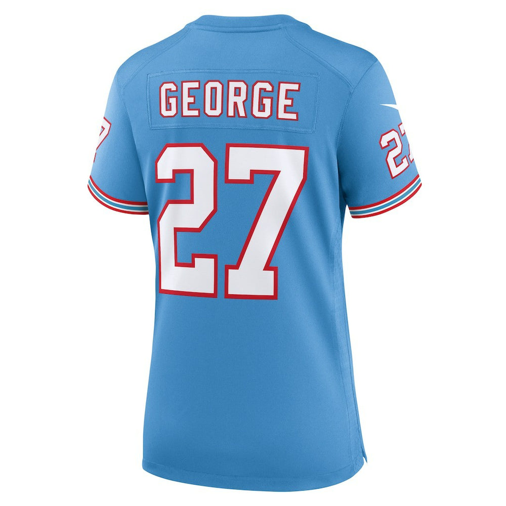 Tennessee Titans Eddie George  Women's Oilers Throwback Retired Player Game Jersey | NFL Outlet