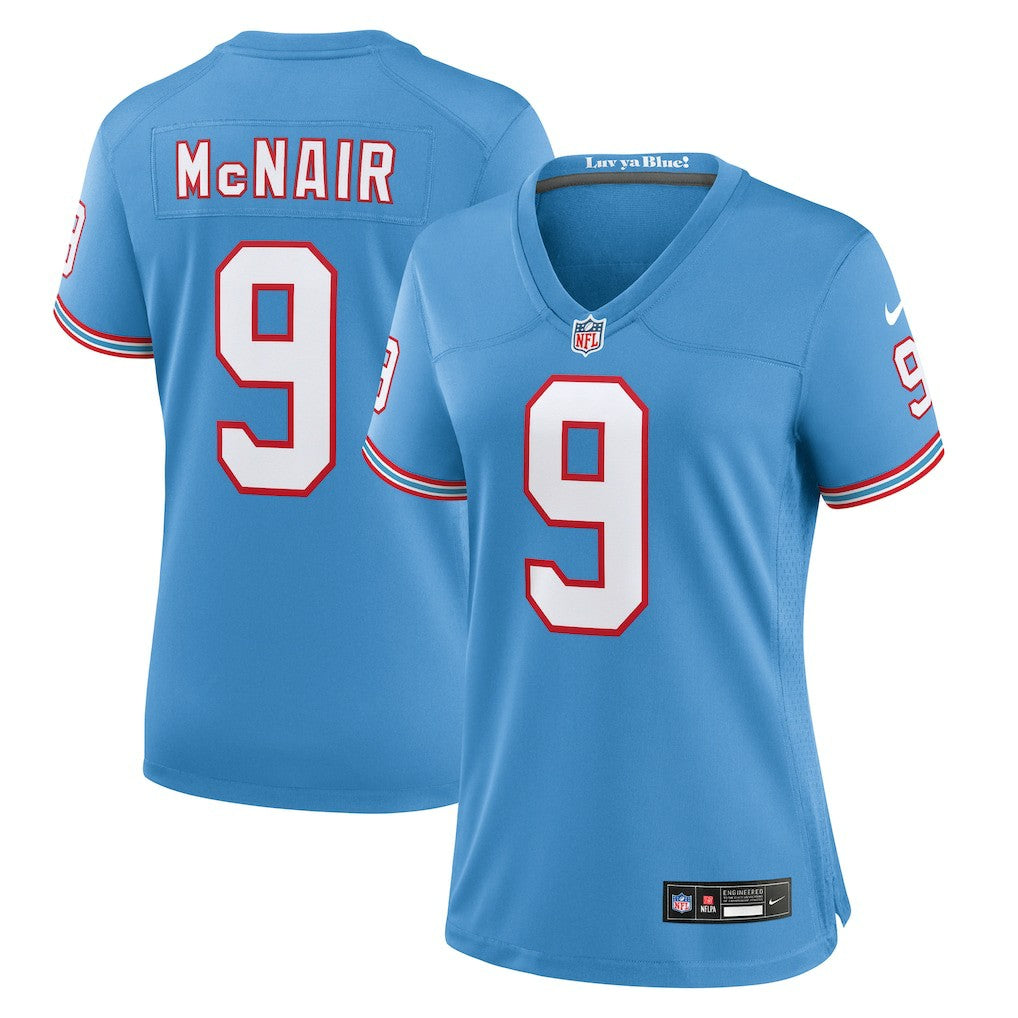 Tennessee Titans Steve McNair  Women's Oilers Throwback Retired Player Game Jersey | NFL On sale