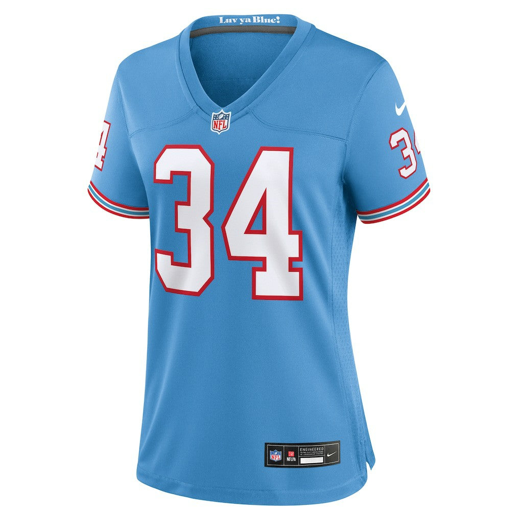 Tennessee Titans Earl Campbell  Women's Oilers Throwback Retired Player Game Jersey | NFL Hot