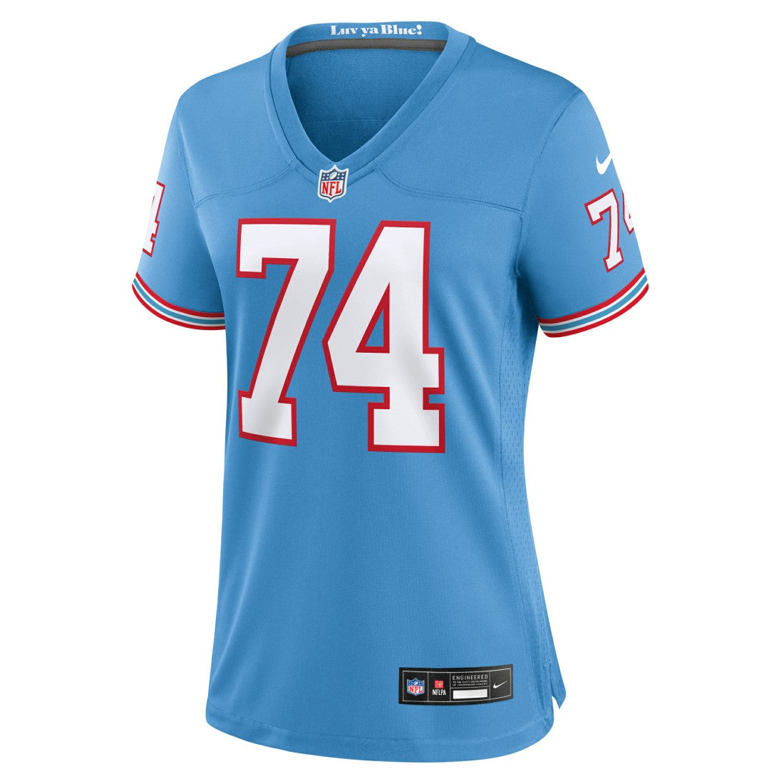Tennessee Titans Bruce Matthews  Women's Oilers Throwback Retired Player Game Jersey | NFL Sale