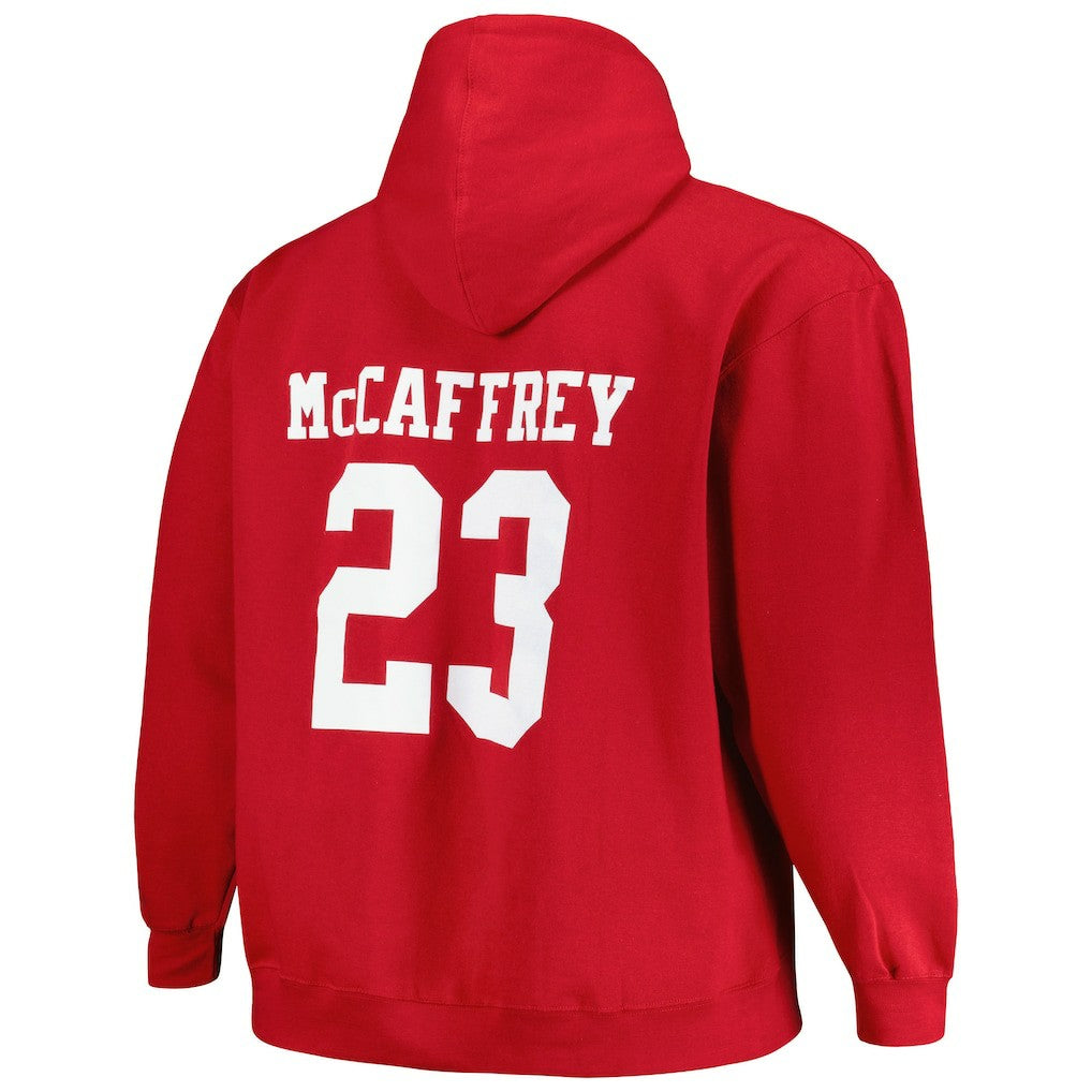 San Francisco 49ers Christian McCaffrey  Big & Tall Fleece Name & Number Pullover Hoodie | NFL Sale