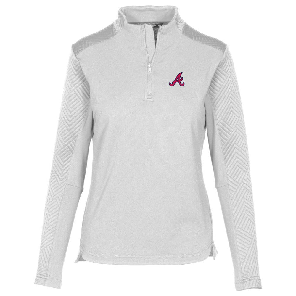 Atlanta Braves Levelwear Women's Daybreak Insignia 2.0 Quarter-Zip Pullover Top - MLB Pullover