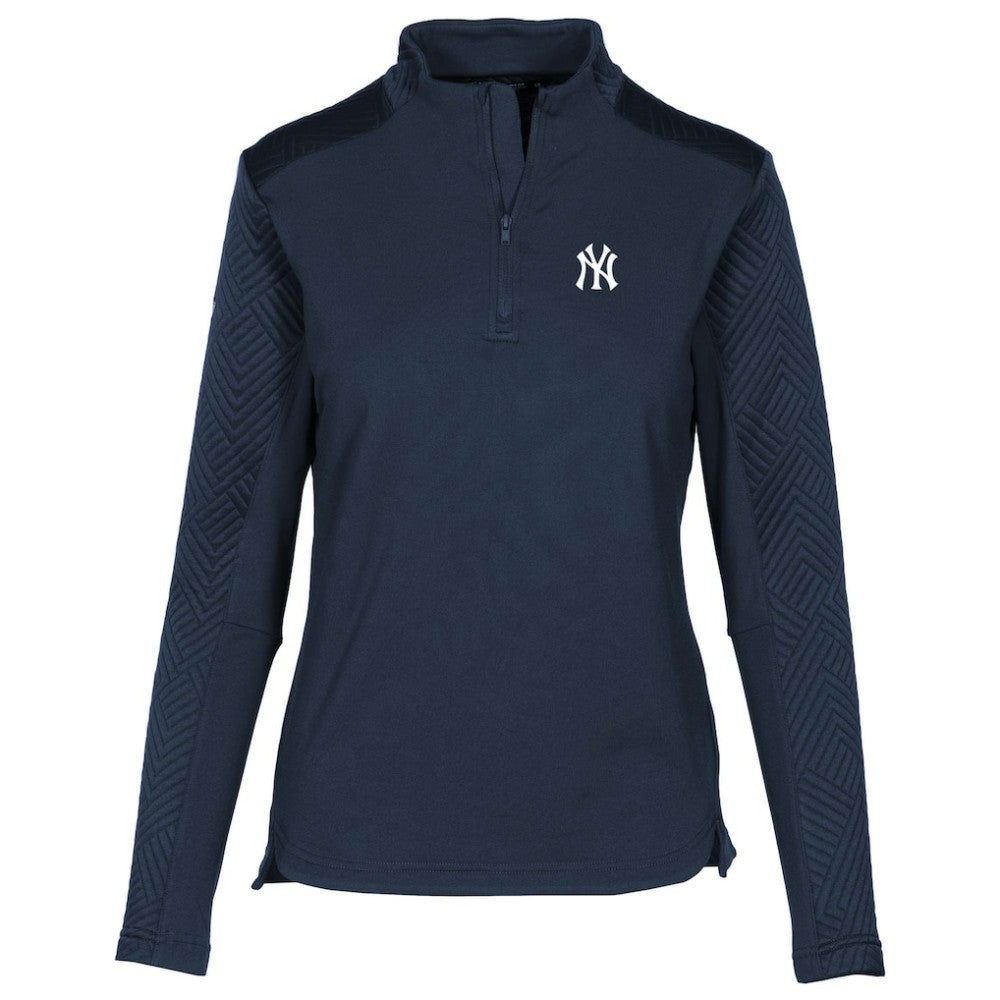 New York Yankees Levelwear Women's Daybreak Insignia 2.0 Quarter-Zip Pullover Top - MLB Pullover