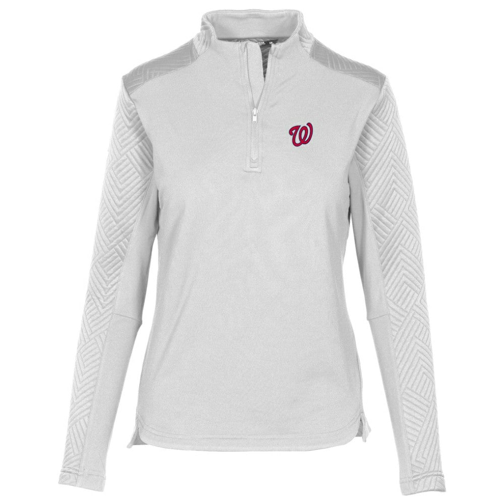 Washington Nationals Levelwear Women's Daybreak Insignia 2.0 Quarter-Zip Pullover Top - MLB Pullover