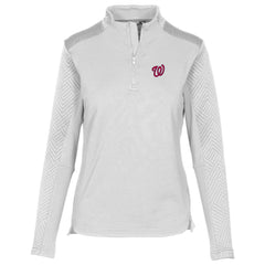 Washington Nationals Levelwear Women's Daybreak Insignia 2.0 Quarter-Zip Pullover Top - MLB Pullover