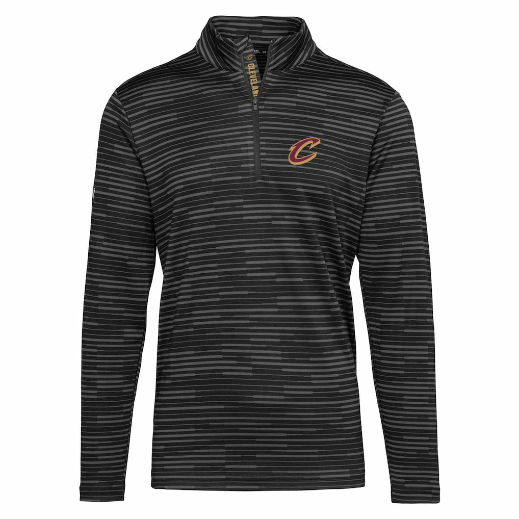 Black Cleveland Cavaliers Levelwear Gear Insignia Core Quarter-Zip Pullover Top sale | NBA