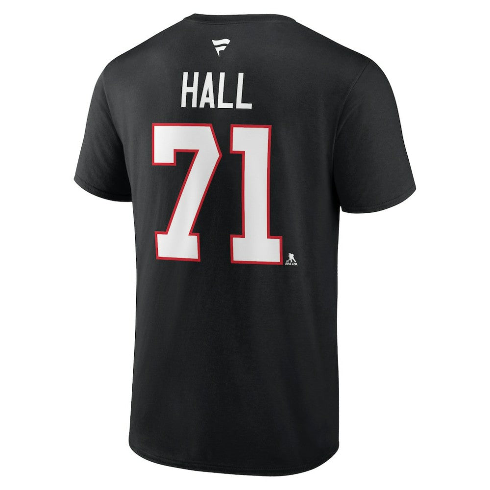 Taylor Hall Chicago Blackhawks Fanatics Authentic Stack Name & Number T-Shirt -  NHL T-shirts