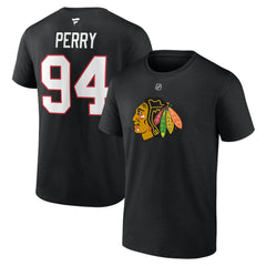 Corey Perry Chicago Blackhawks Fanatics Authentic Stack Name & Number T-Shirt -  NHL T-shirts