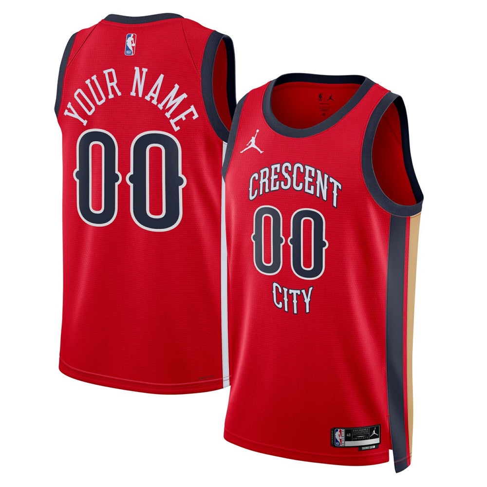 Red New Orleans Pelicans Jordan Brand Unisex Swingman Custom Jersey | NBA