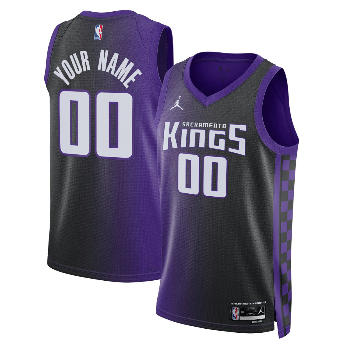 Purple Sacramento Kings Jordan Brand Unisex Swingman Custom Jersey | NBA