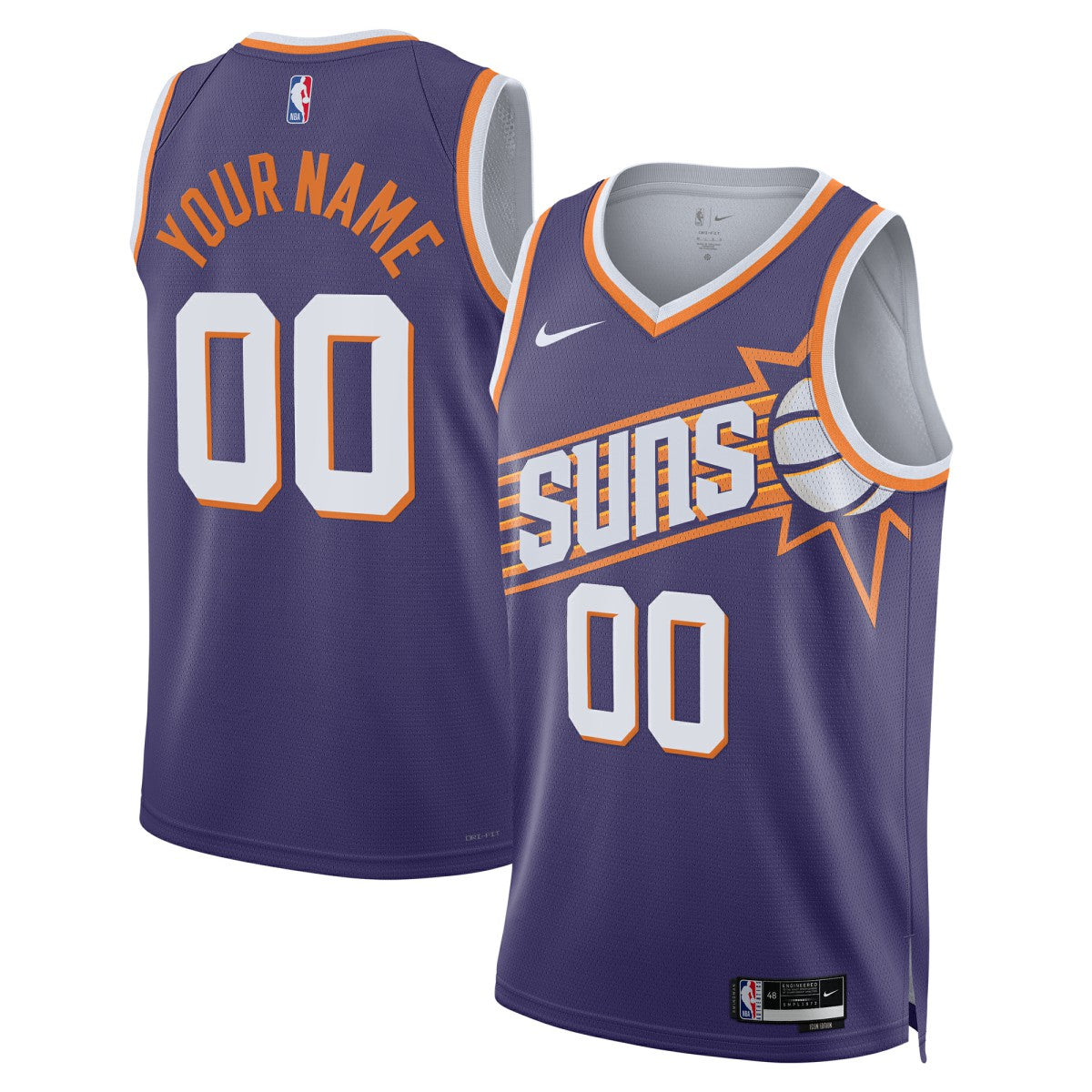 Purple Phoenix Suns Unisex Swingman Custom Jersey | NBA
