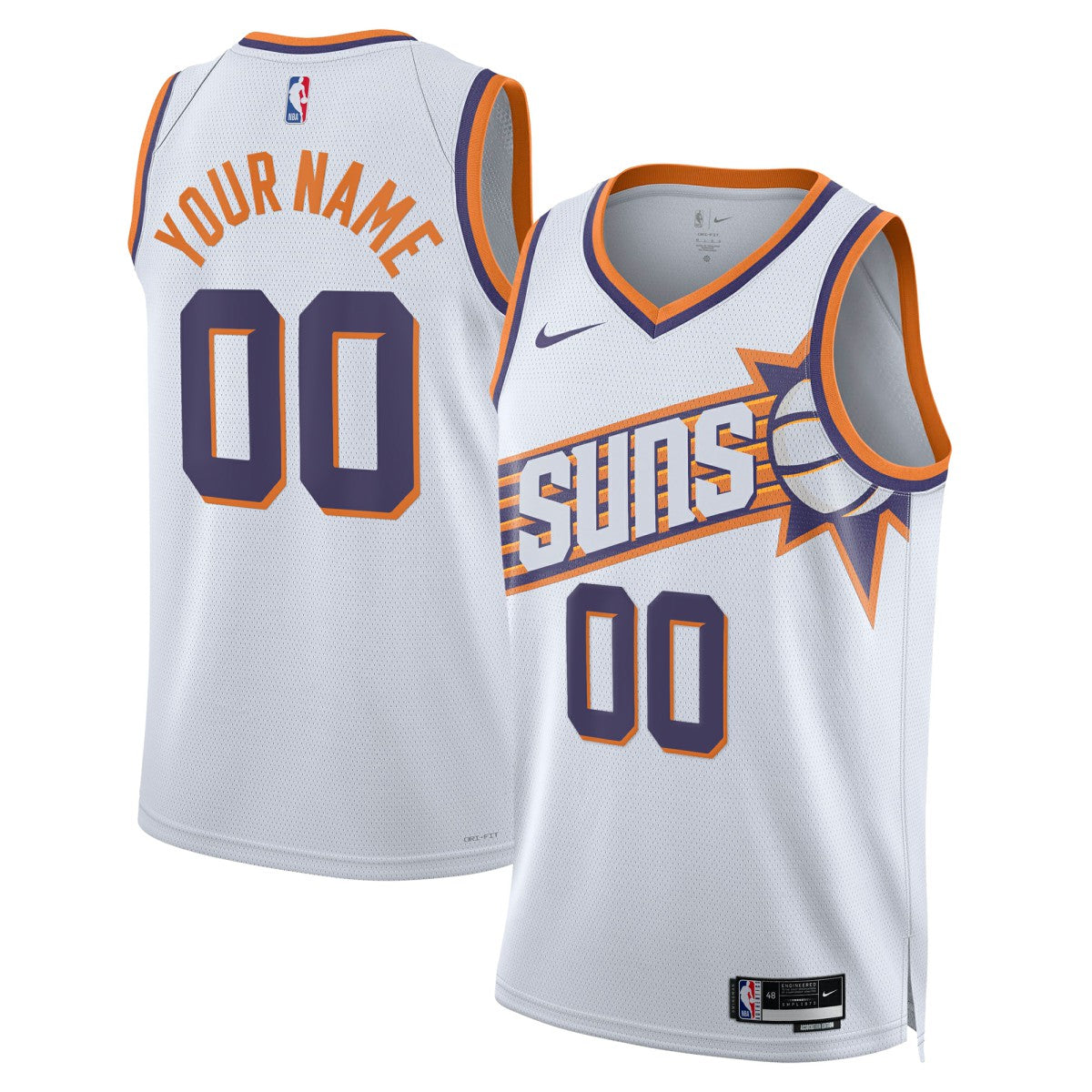 White Phoenix Suns Unisex Swingman Custom Jersey | NBA