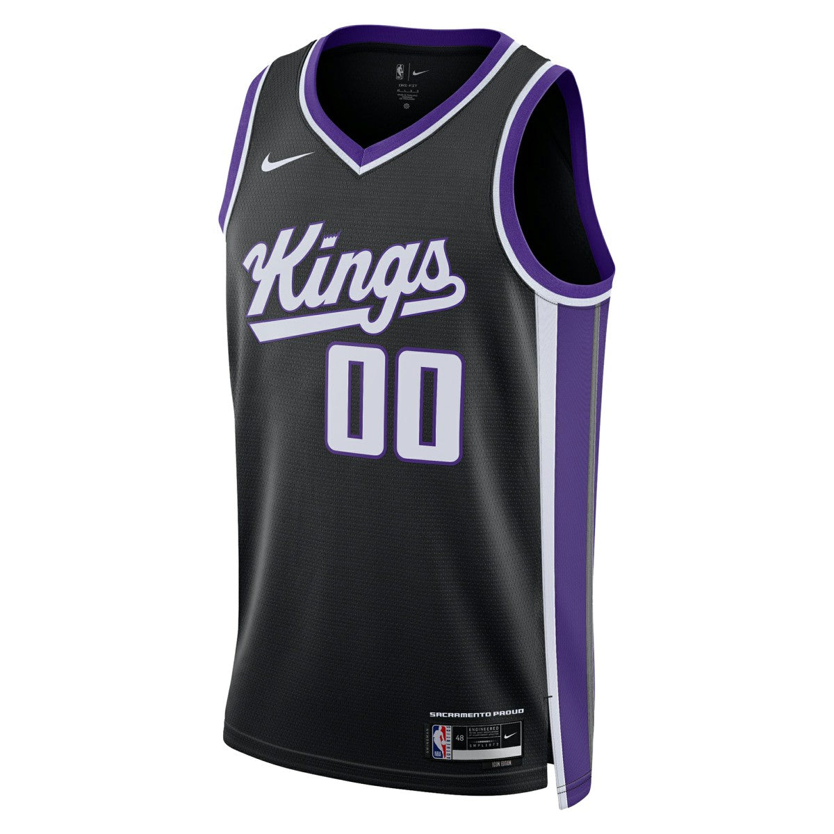 Black Sacramento Kings Unisex Swingman Custom Jersey | NBA