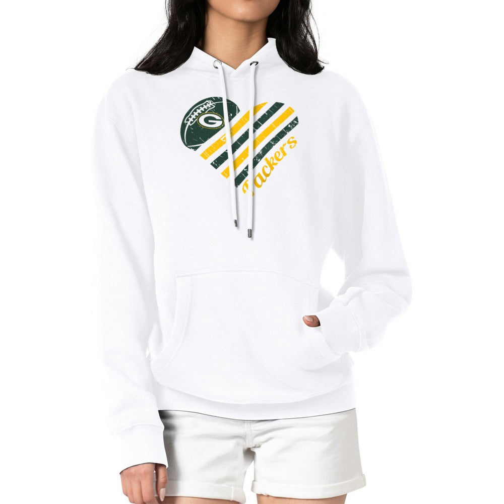 Green Bay Packers G-III 4Her by Carl Banks Women's Heart Graphic Fleece Pullover Hoodie | NFL Online